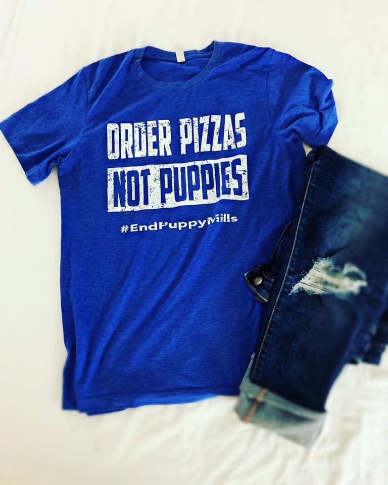 Order Pizzas Not Puppies- Blue